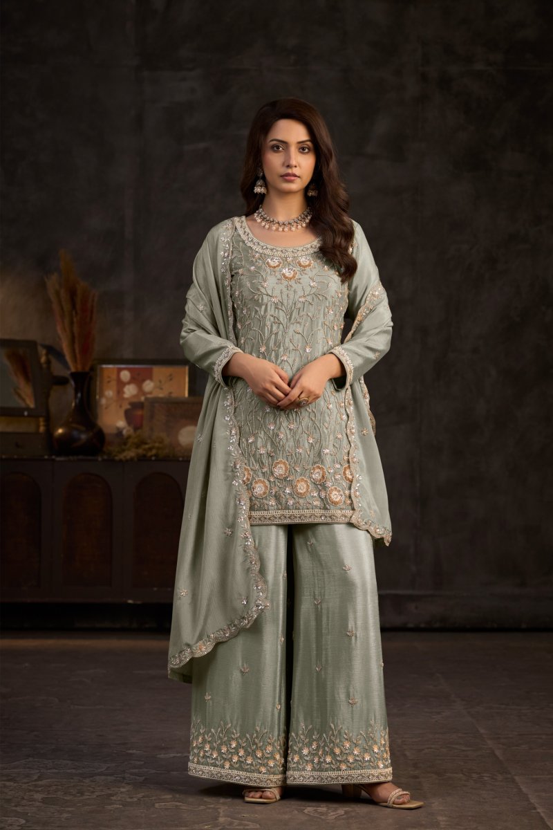 Aayka By Gulkayra Chinon Beats Readymade Suits